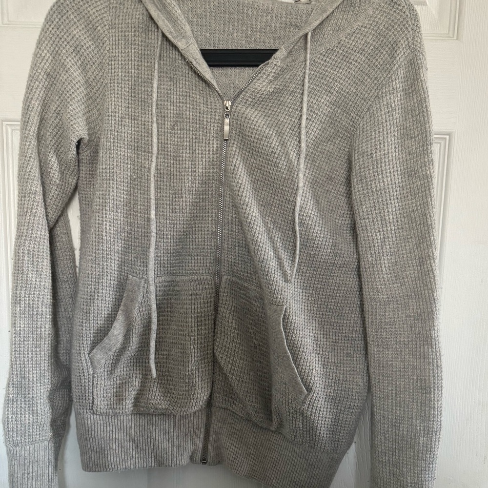 Cashmere Wool Blend J.ING Knit Zip Up Jacket Size XS/S